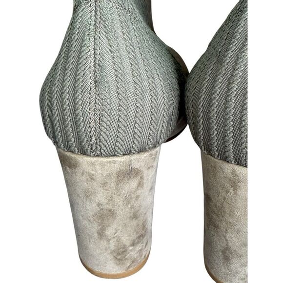 Gianvito Rossi Tie Dye Sock Ankle Boots 39 EU / 9 US Suede Knit Block Heel - Picture 11 of 12